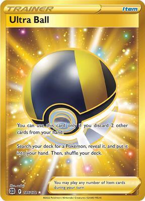 Ultra Ball (Secret) card from SWSH09: Brilliant Stars