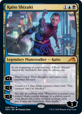 Kaito Shizuki card from Promo Pack: Kamigawa: Neon Dynasty