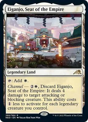 Eiganjo, Seat of the Empire card from Promo Pack: Kamigawa: Neon Dynasty