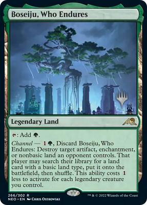 Boseiju, Who Endures card from Promo Pack: Kamigawa: Neon Dynasty