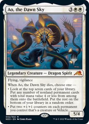 Ao, the Dawn Sky card from Promo Pack: Kamigawa: Neon Dynasty