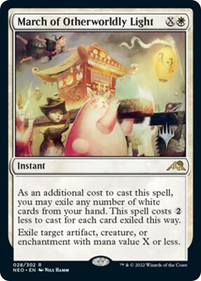 March of Otherworldly Light card from Promo Pack: Kamigawa: Neon Dynasty