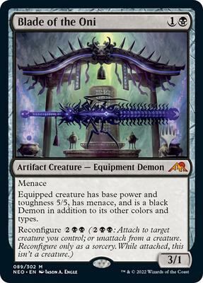 Blade of the Oni card from Promo Pack: Kamigawa: Neon Dynasty