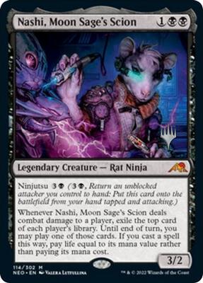 Nashi, Moon Sage's Scion card from Promo Pack: Kamigawa: Neon Dynasty