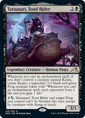 Tatsunari, Toad Rider card from Promo Pack: Kamigawa: Neon Dynasty