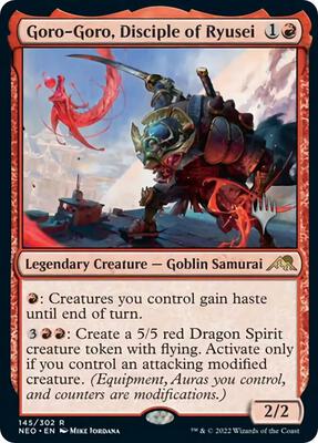 Goro-Goro, Disciple of Ryusei card from Promo Pack: Kamigawa: Neon Dynasty
