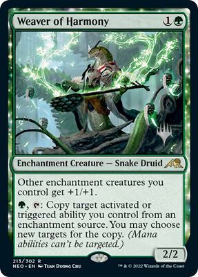 Weaver of Harmony card from Promo Pack: Kamigawa: Neon Dynasty