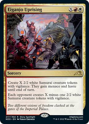 Eiganjo Uprising card from Promo Pack: Kamigawa: Neon Dynasty
