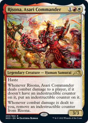 Risona, Asari Commander card from Promo Pack: Kamigawa: Neon Dynasty