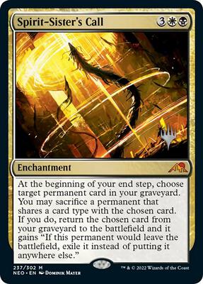 Spirit-Sister's Call card from Promo Pack: Kamigawa: Neon Dynasty