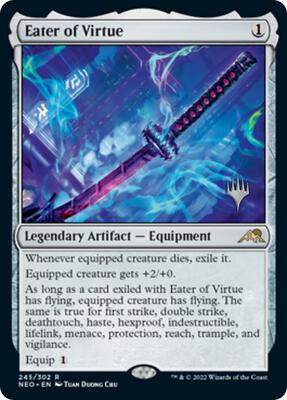 Eater of Virtue card from Promo Pack: Kamigawa: Neon Dynasty