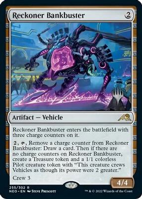 Reckoner Bankbuster card from Promo Pack: Kamigawa: Neon Dynasty