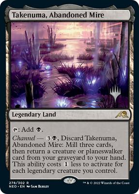 Takenuma, Abandoned Mire card from Promo Pack: Kamigawa: Neon Dynasty