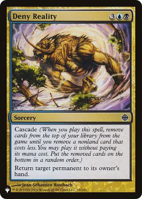Deny Reality (ARB) card from The List Reprints
