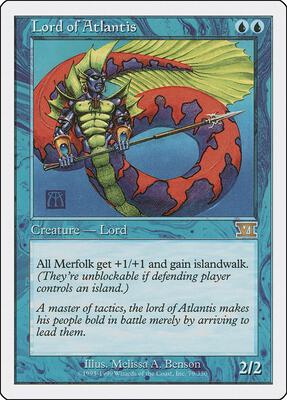 Lord of Atlantis card from Classic Sixth Edition