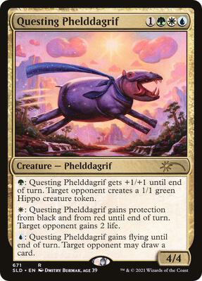 Questing Phelddagrif (671) card from Secret Lair Drop Series