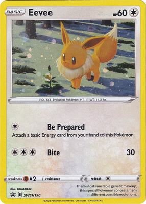 Eevee - SWSH190 card from SWSH: Sword & Shield Promo Cards