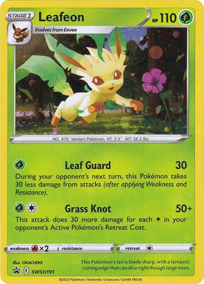 Leafeon - SWSH191 card from SWSH: Sword & Shield Promo Cards