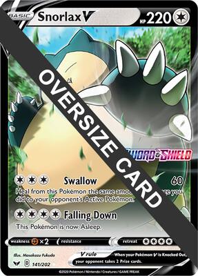 Snorlax V - 141/202 card from Jumbo Cards