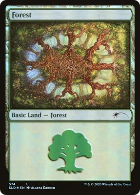 Forest (574) card from Secret Lair Drop Series