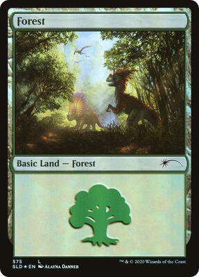 Forest (575) card from Secret Lair Drop Series