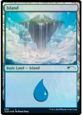 Island (550) card from Secret Lair Drop Series