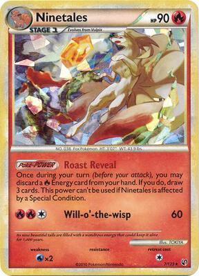 Ninetales - 7/123 (Cracked Ice) card from Blister Exclusives