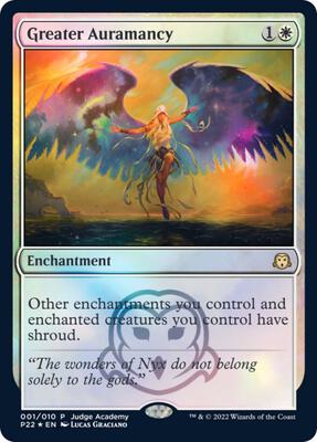 Greater Auramancy card from Judge Promos