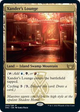 Xander's Lounge card from Streets of New Capenna