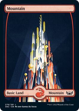 Mountain (279) card from Streets of New Capenna