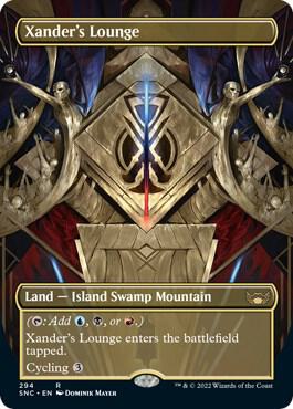 Xander's Lounge (Borderless) card from Streets of New Capenna