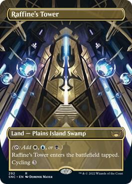 Raffine's Tower (Borderless) card from Streets of New Capenna