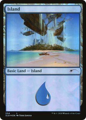 Island (554) card from Secret Lair Drop Series