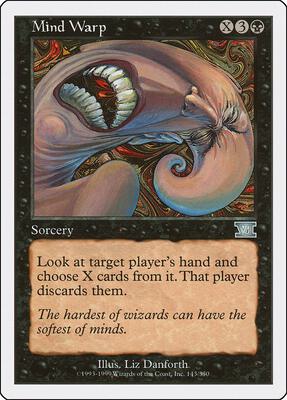 Mind Warp card from Classic Sixth Edition