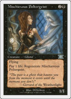 Mischievous Poltergeist card from Classic Sixth Edition