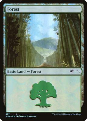 Forest (577) card from Secret Lair Drop Series