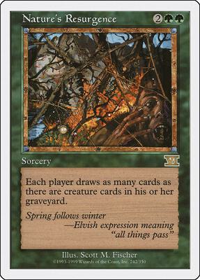 Nature's Resurgence card from Classic Sixth Edition