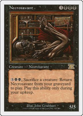 Necrosavant card from Classic Sixth Edition