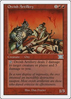 Orcish Artillery card from Classic Sixth Edition