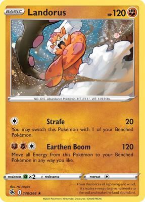 Landorus - 148/264 (Cosmos Holo) card from Blister Exclusives