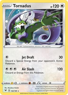 Tornadus - 142/185 (Cosmos Holo) card from Blister Exclusives