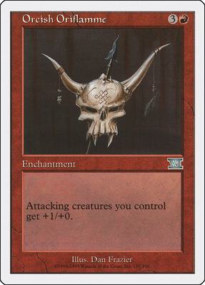 Orcish Oriflamme card from Classic Sixth Edition