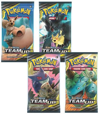 Team Up Booster Pack Art Bundle [Set of 4] card from SM - Team Up