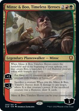 Minsc & Boo, Timeless Heroes card from Commander Legends: Battle for Baldur's Gate