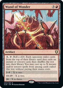Wand of Wonder card from Commander Legends: Battle for Baldur's Gate