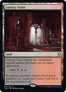 Luxury Suite card from Commander Legends: Battle for Baldur's Gate