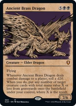Ancient Brass Dragon (Showcase) card from Commander Legends: Battle for Baldur's Gate