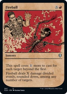 Fireball (Showcase) card from Commander Legends: Battle for Baldur's Gate