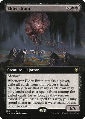 Elder Brain (Extended Art) card from Commander Legends: Battle for Baldur's Gate