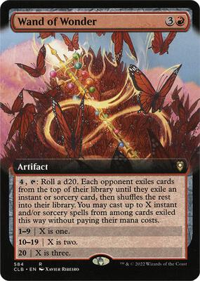 Wand of Wonder (Extended Art) card from Commander Legends: Battle for Baldur's Gate